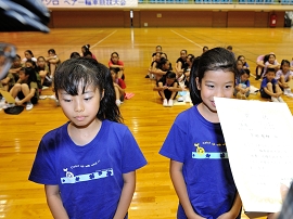 ペア演技 クラスB ジュニア小学生の部では、伊勢原一輪車クラブの『北田 佳奈子(小５) 野上 邑以(小４)』ペアが優勝に輝きました。